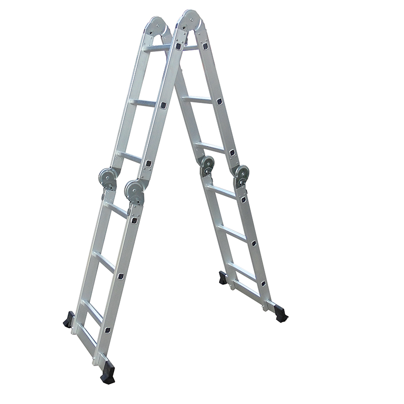 WORHAN® Air Soft Close Technology Telescopic Aluminium Multipurpose Ladder with Stabilizer Top of a Range 1K3.8Air